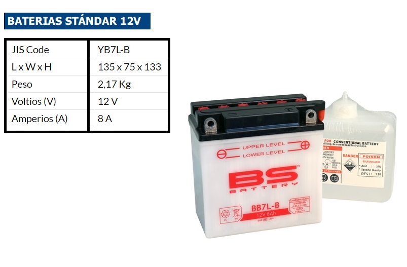 BATERIA BS YB 7 L B